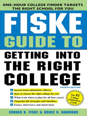 cover image of Fiske Guide to Getting into the Right College